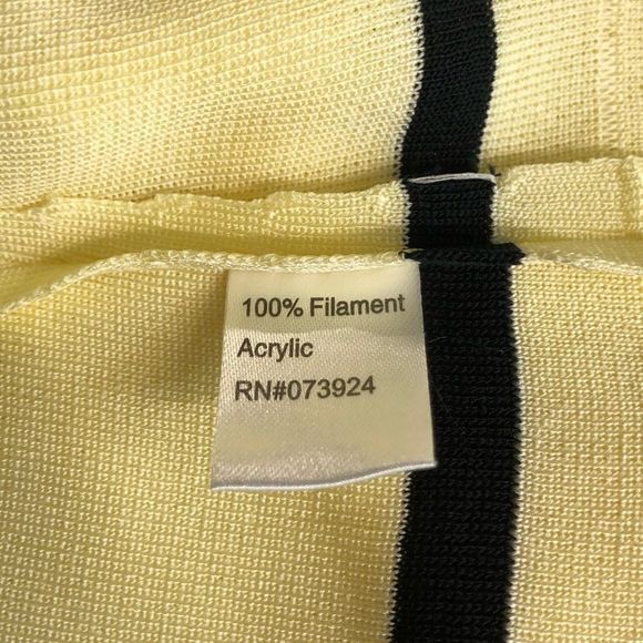 Ming Wang Yellow Contrast Button Knit Blazer - Picture 12 of 16